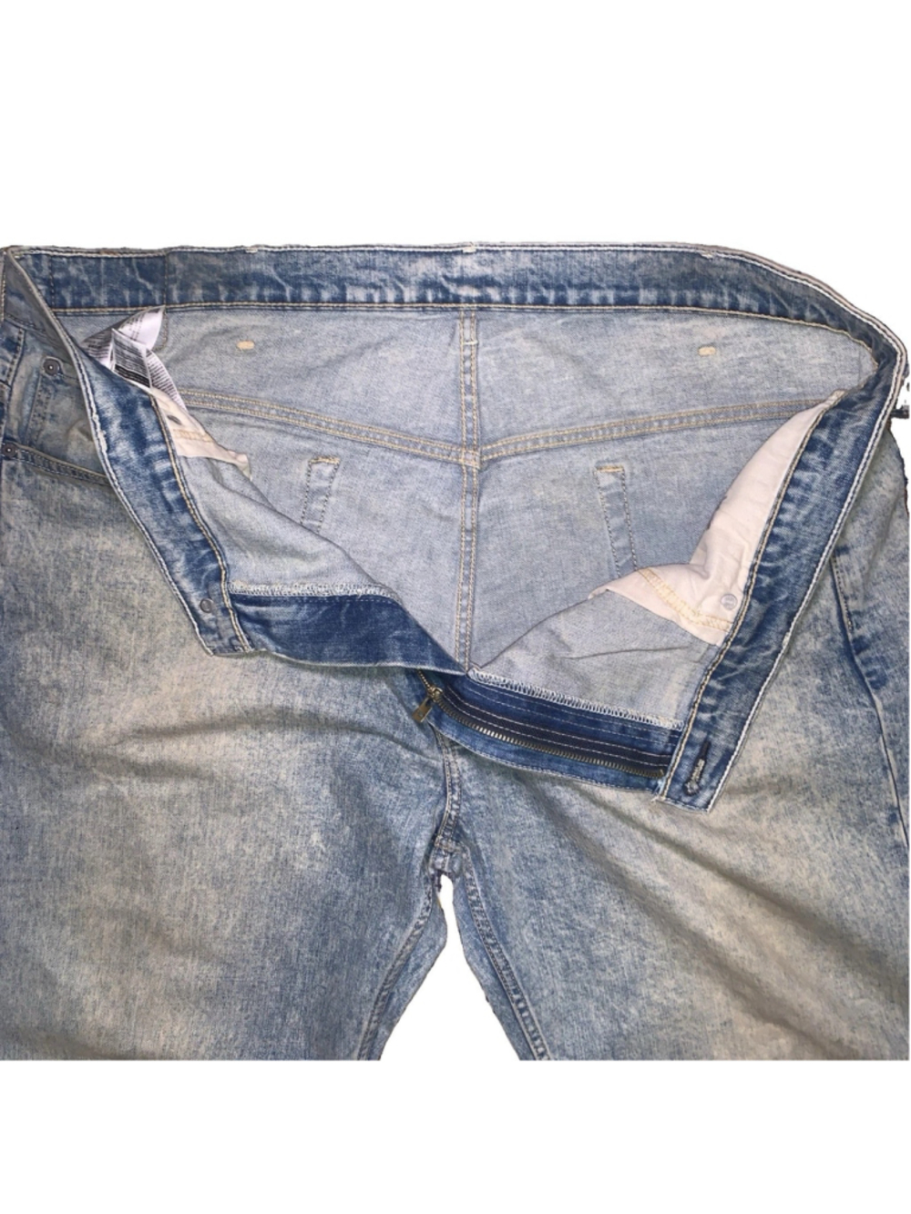 Levi’s 569 Loose Straight Fit Jeans 40x30 Workwear Distressed Light Wash Denim - Picture 7 of 16